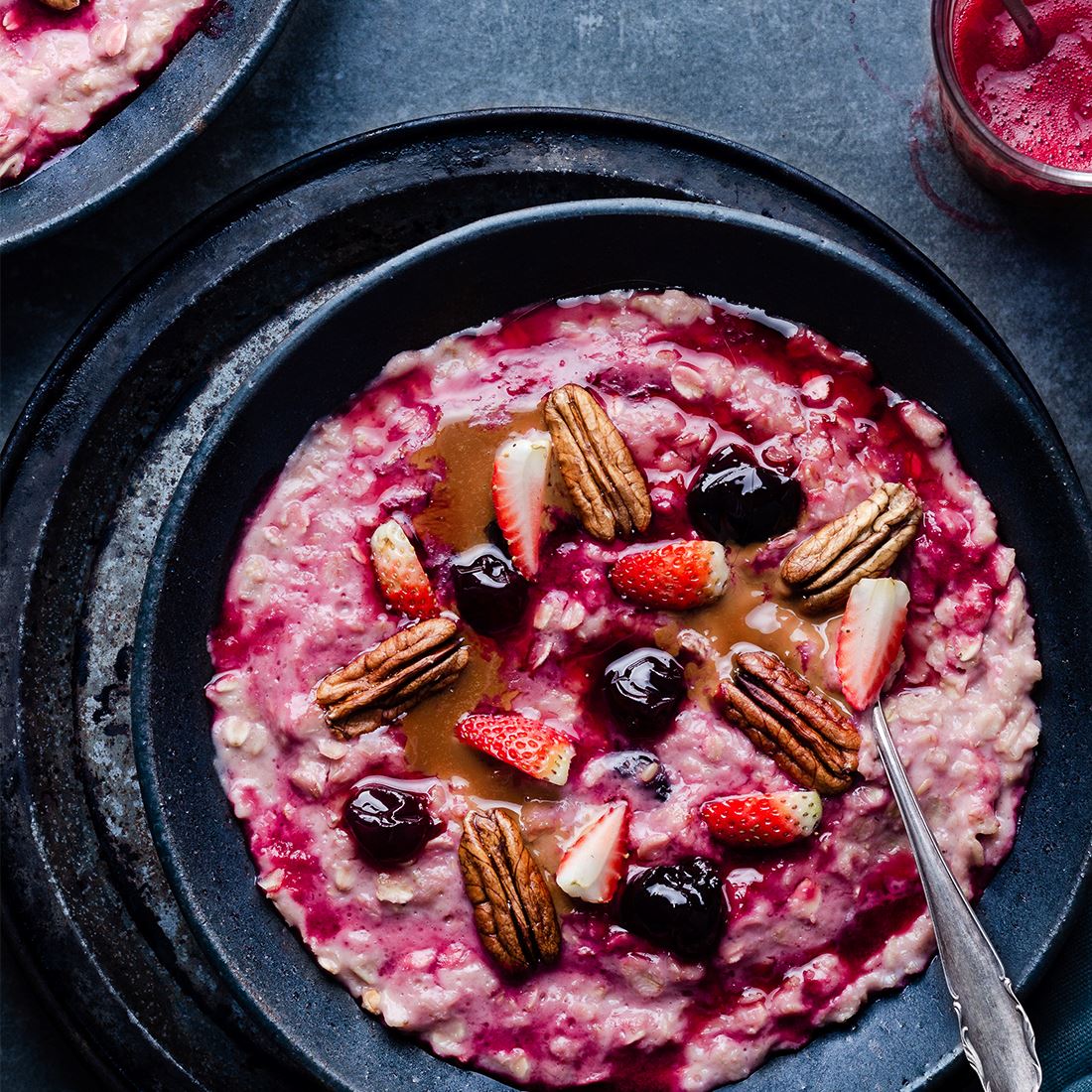 Beeren-Porridge - Team Vegan © vegan t shirt