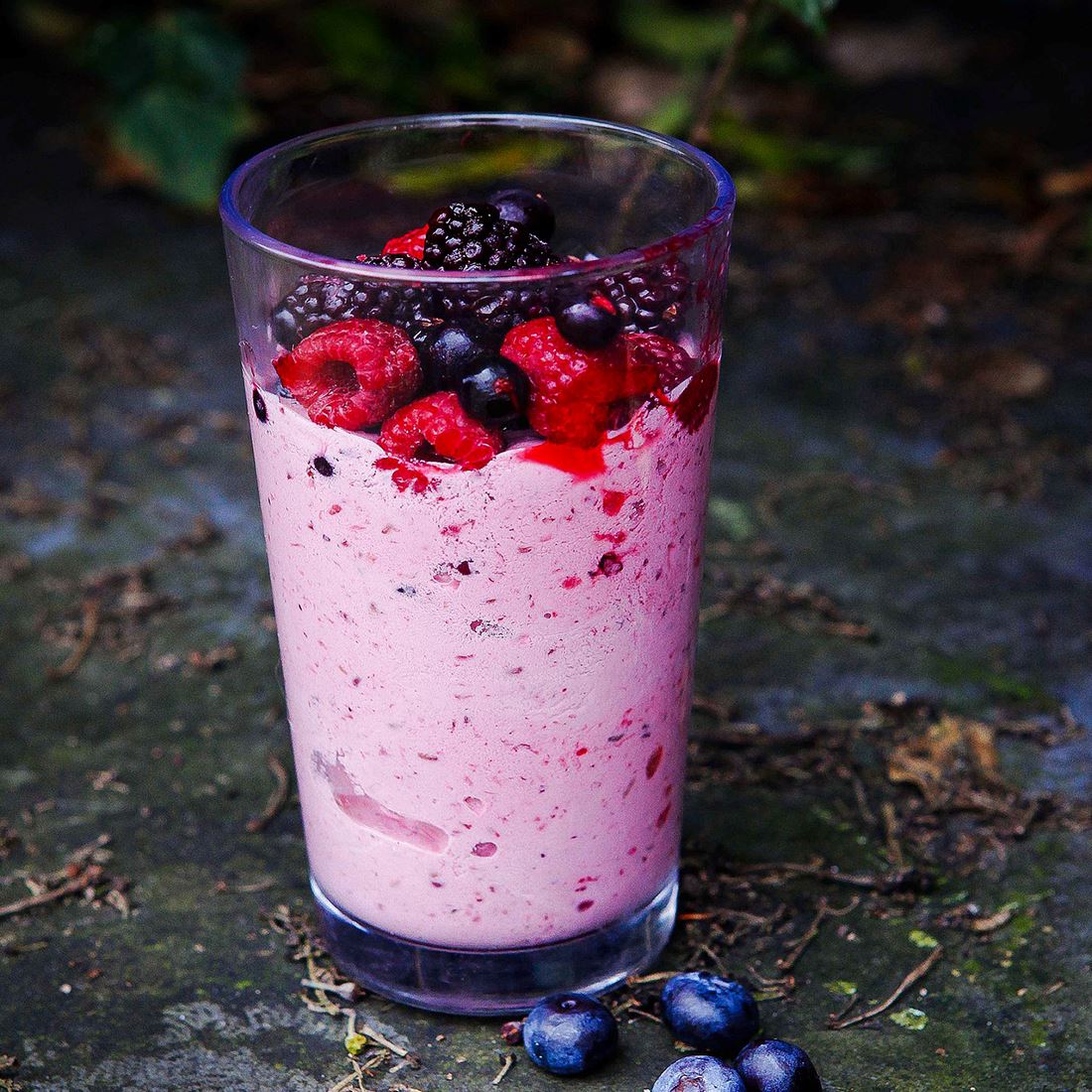 Beeren-Power-Shake - Team Vegan © vegan t shirt
