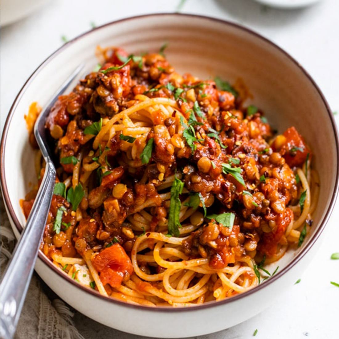 Linsen Bolognese - Team Vegan © vegan t shirt