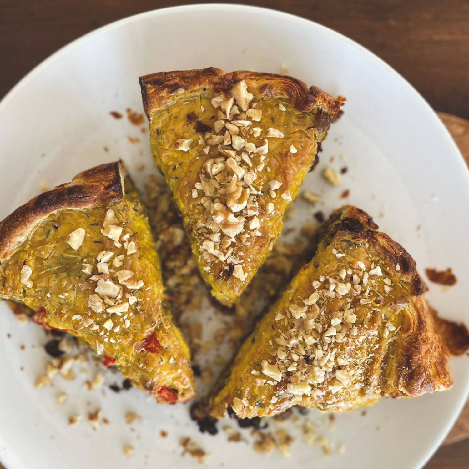 Nathalie´s Quiche mit Lauch und Sonnenblumenhack - Team Vegan © vegan t shirt