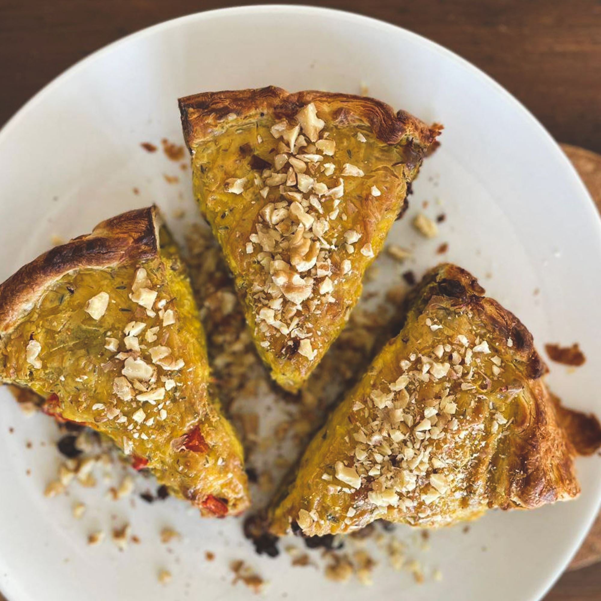 Nathalie´s Quiche mit Lauch und Sonnenblumenhack - Team Vegan © vegan t shirt