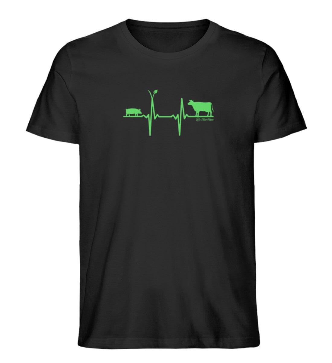 Animal Lover Heartbeat - Herren Organic Shirt - Team Vegan © vegan t shirt