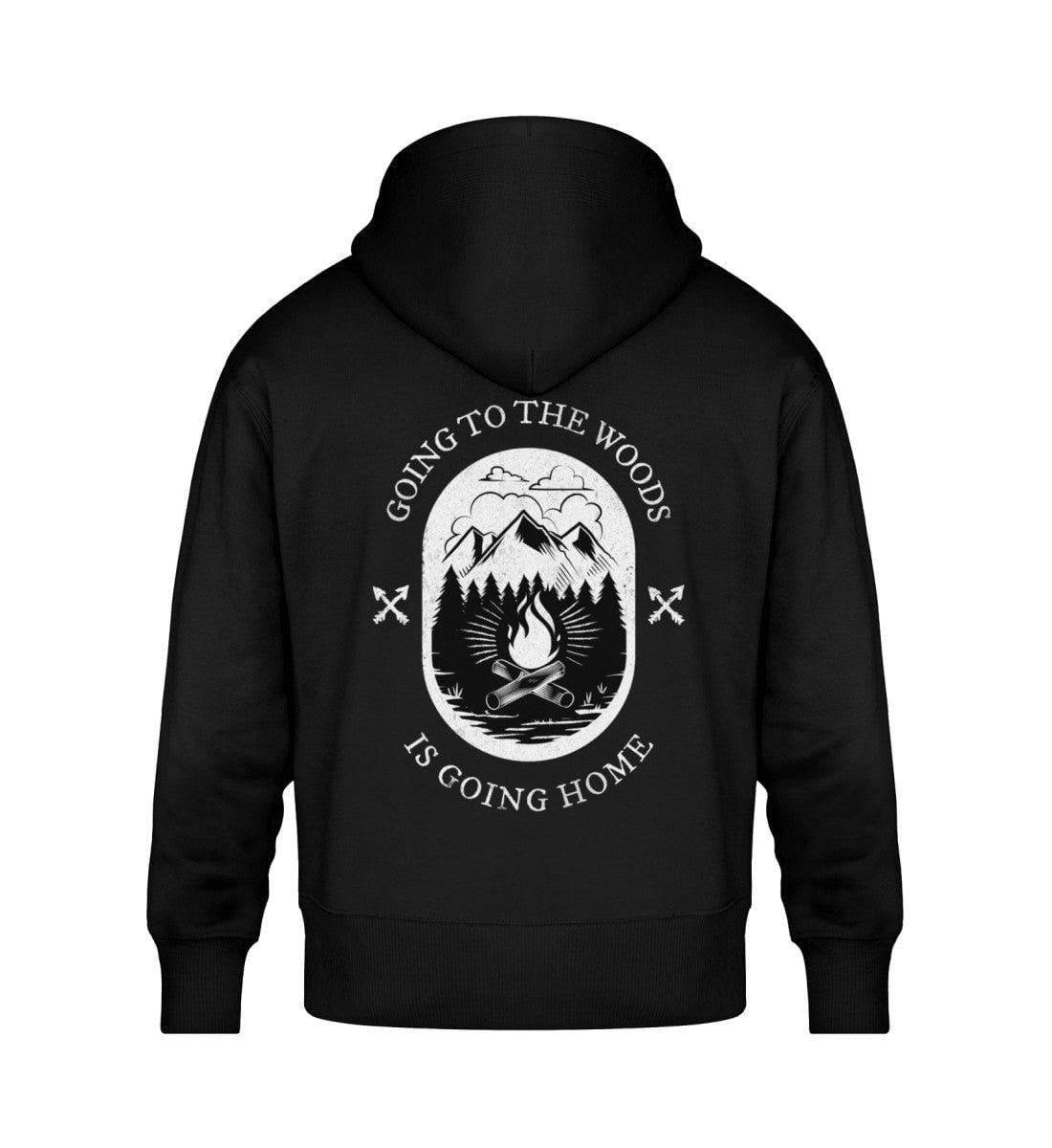 Earthling x Going to the woods - Unisex Oversized Organic Hoodie Slammer Oversized Hoodie ST/ST Shirtee 