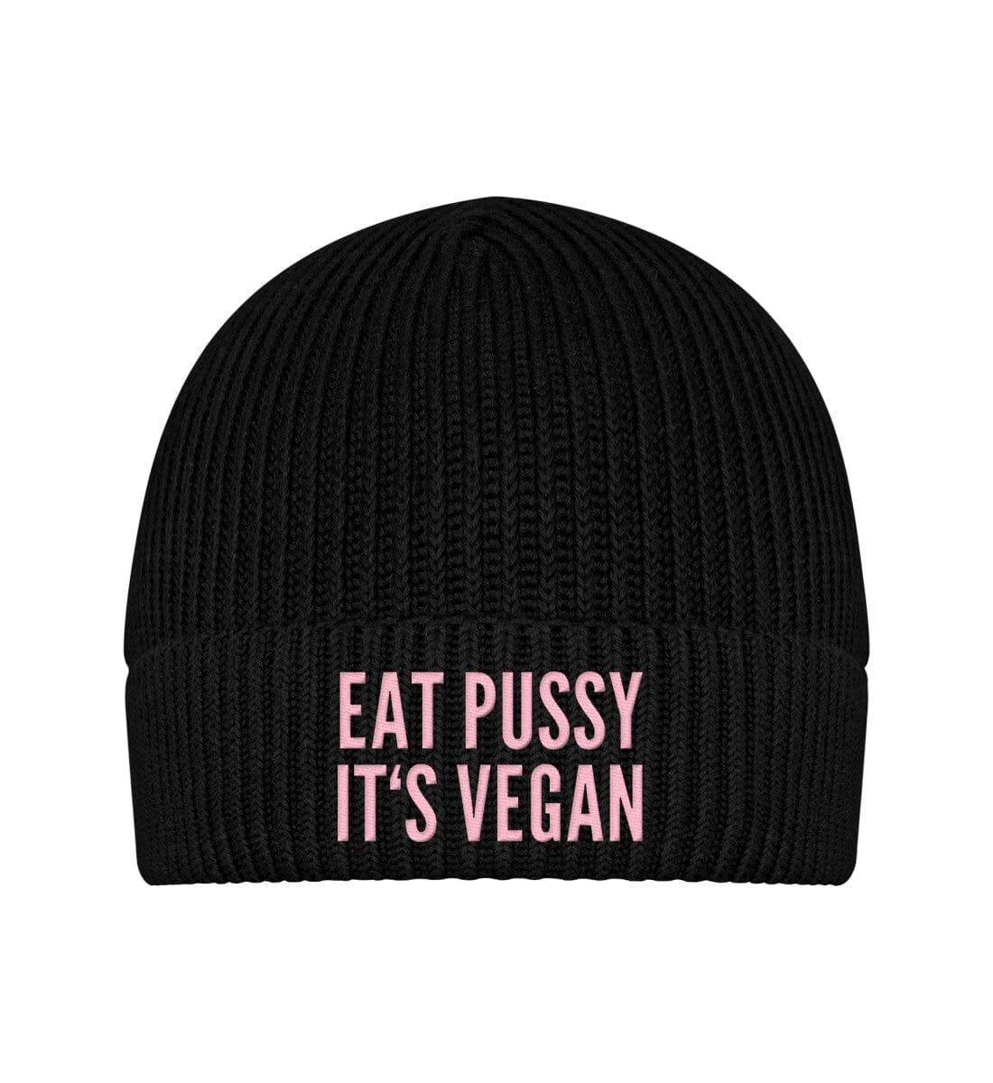 Eat pussy it´s vegan - Fischermütze ST/ST mit Stick Fischermütze ST/ST mit Stick Shirtee Schwarz OneSize