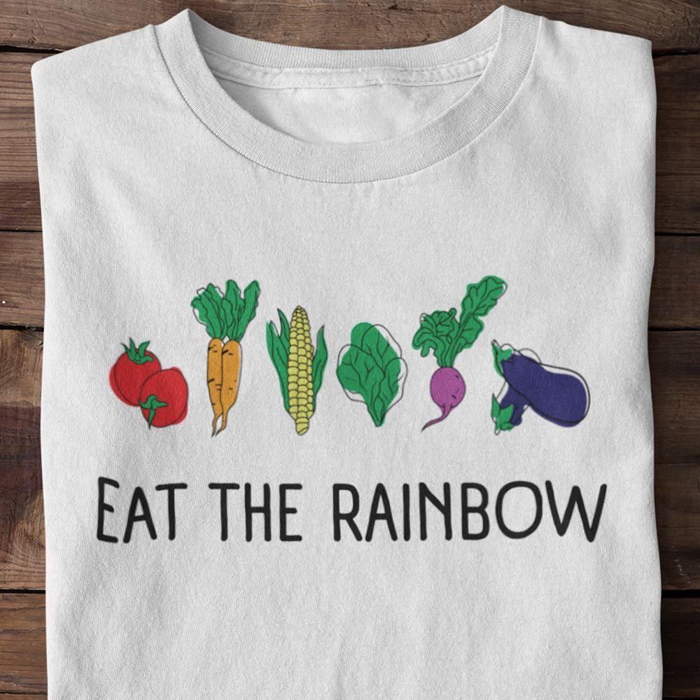 Eat the Rainbow - Unisex Organic Shirt - Team Vegan © vegan t shirt