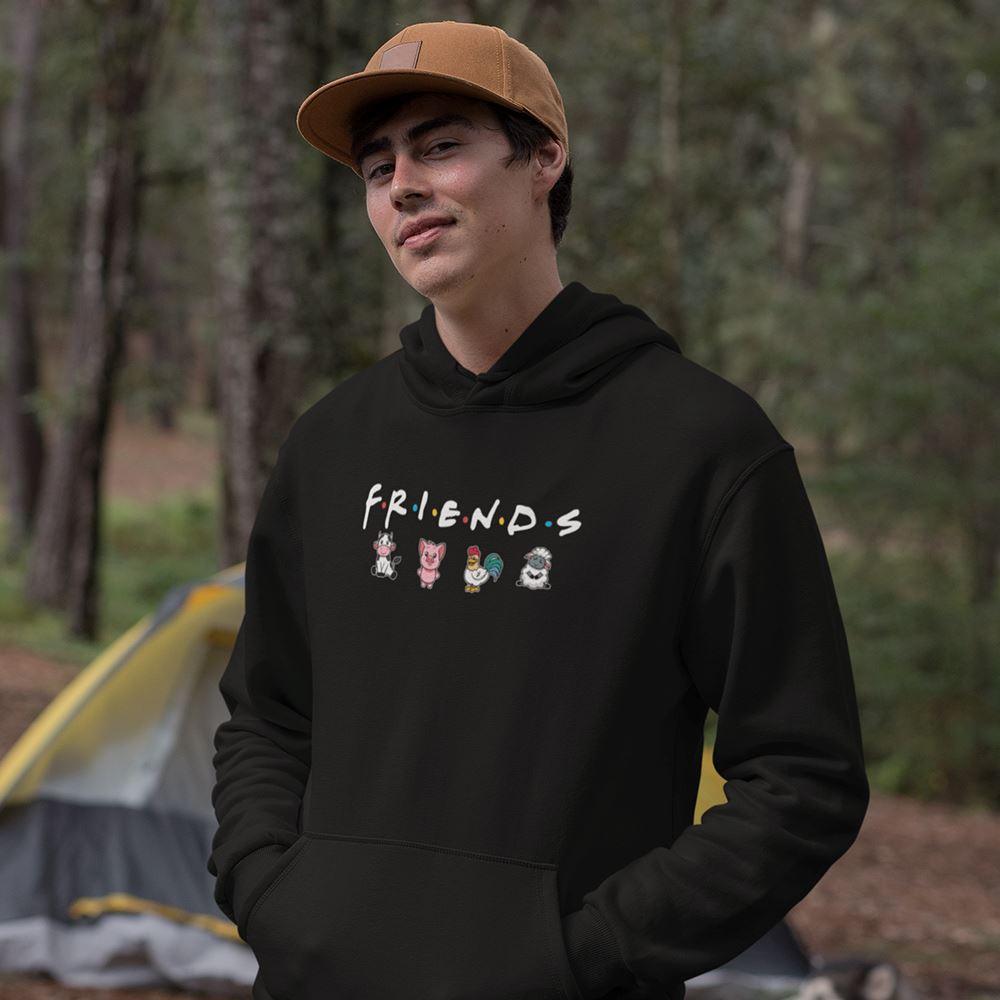 Friends - Unisex Organic Hoodie - Team Vegan © vegan t shirt