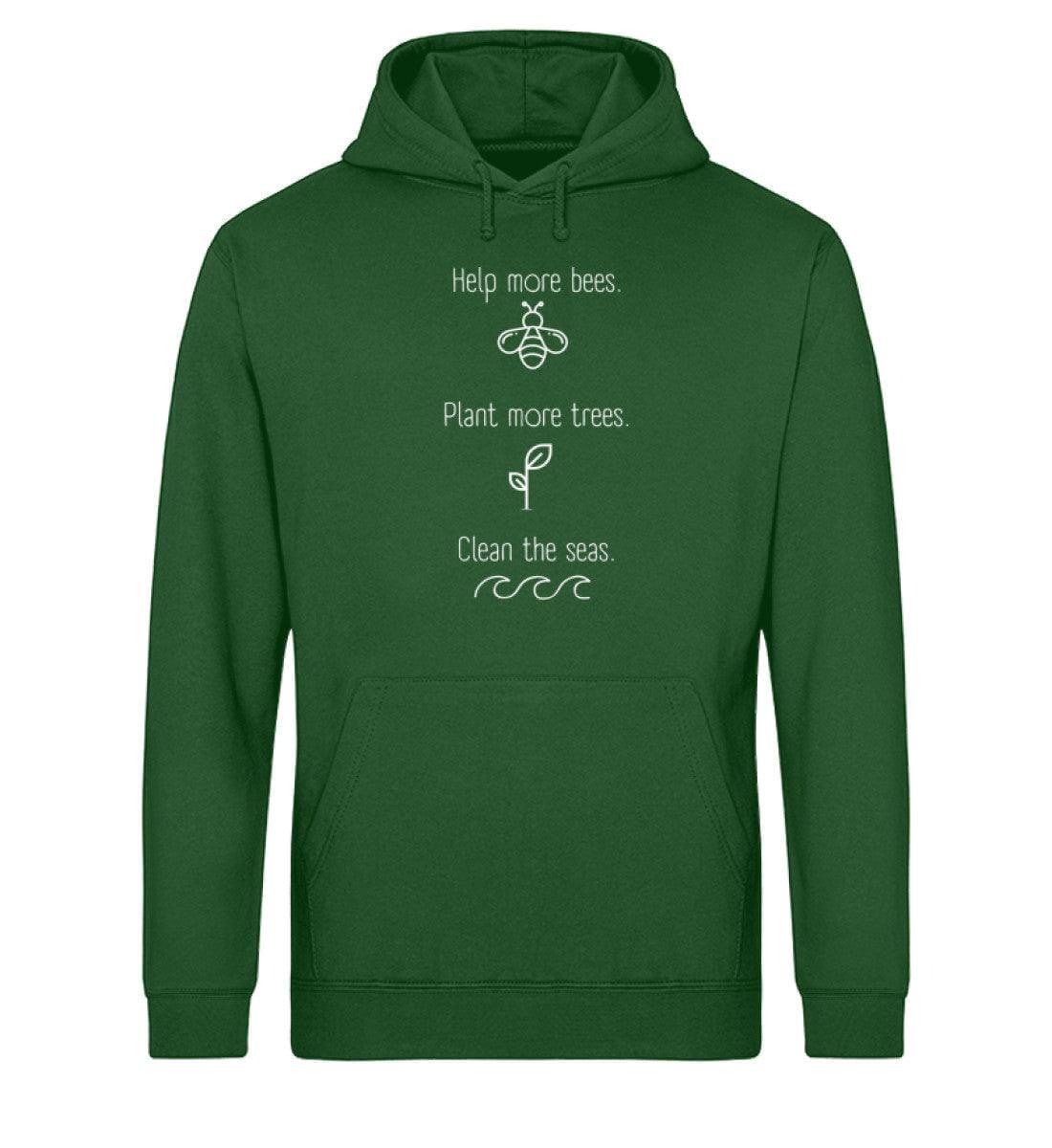 Help more bees - Unisex Organic Hoodie - Team Vegan © vegan t shirt