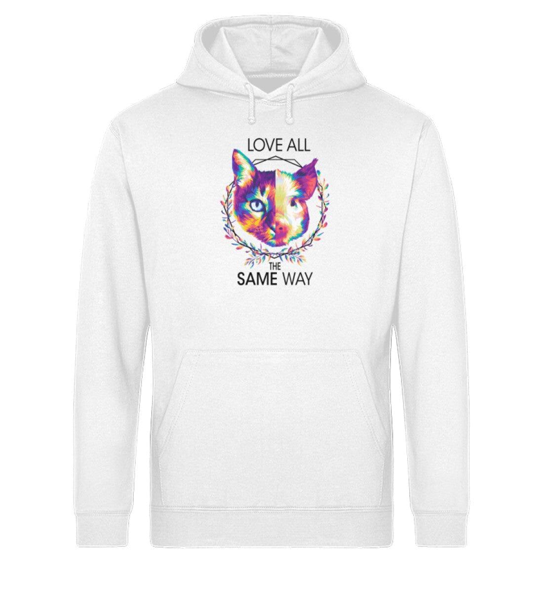 Love all the same way - Unisex Organic Hoodie - Team Vegan © vegan t shirt