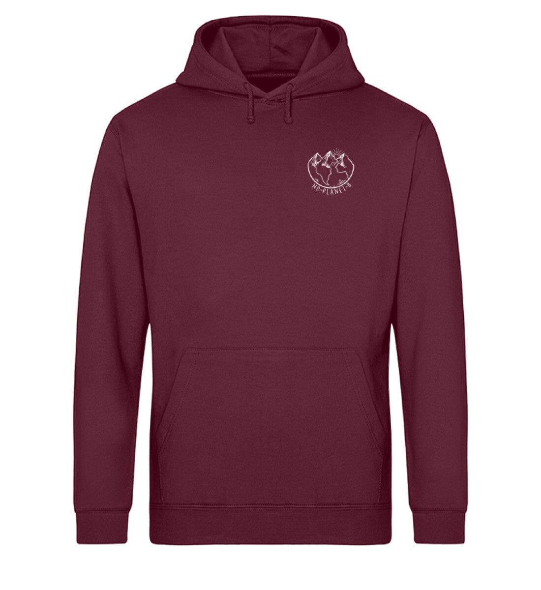 No planet b - Unisex Organic Hoodie Drummer Hoodie ST/ST Shirtee Burgundy XS
