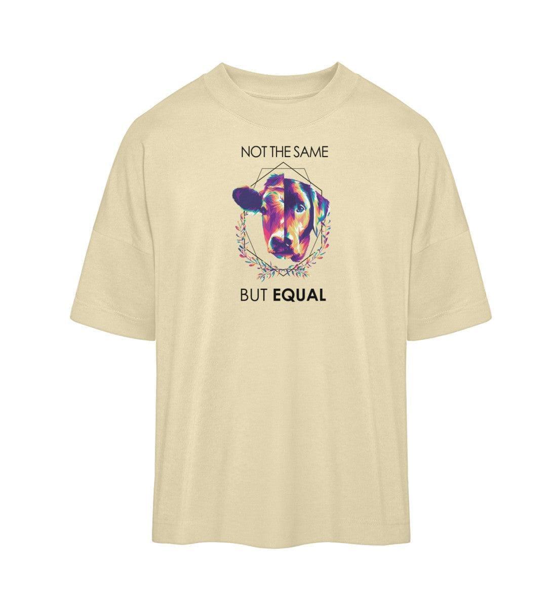 Not the same but equal - Organic Oversized Shirt - Team Vegan © vegan t shirt