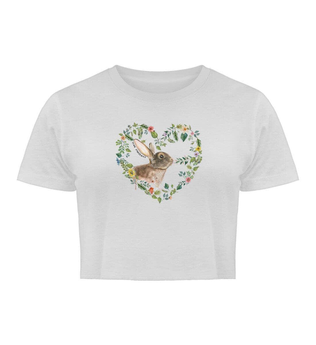 Rabbit Love [Svenja Rakel] - Damen Organic Crop Top - Team Vegan © vegan t shirt