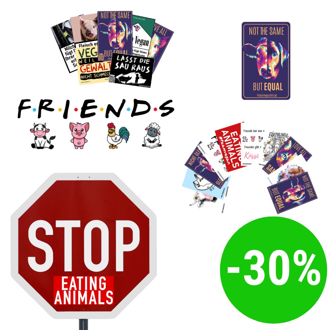 Sticker Bundle #1 Team Vegan ©