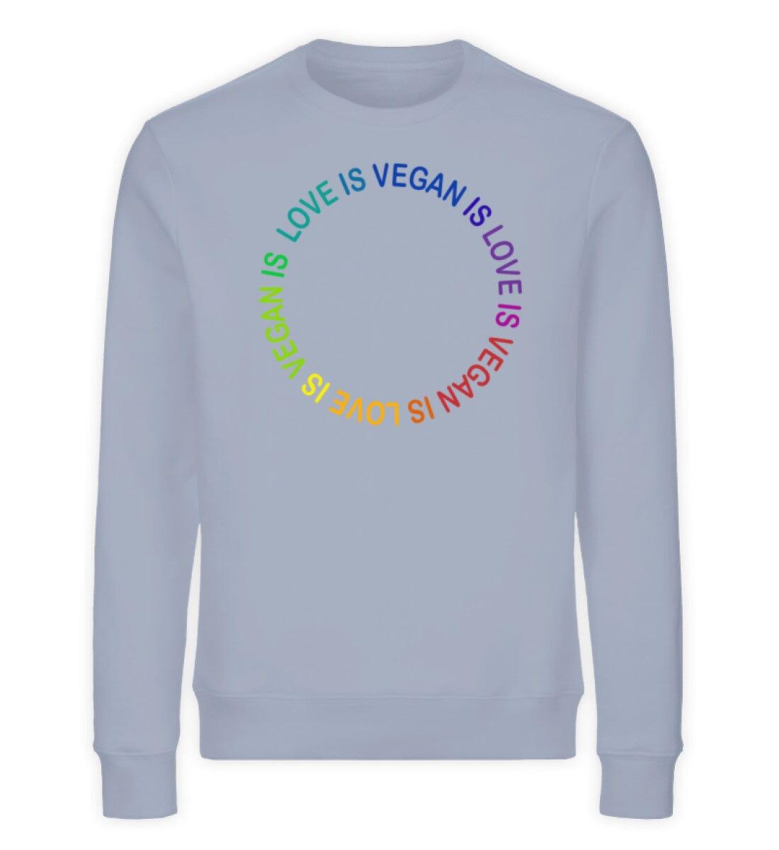 Vegan is love - Unisex Organic Sweatshirt - Team Vegan © vegan t shirt
