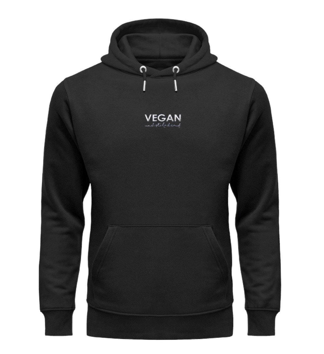 VEGAN und stolz drauf - Unisex Premium Organic Hoodie mit Stick - S,M, XL - Team Vegan © vegan t shirt