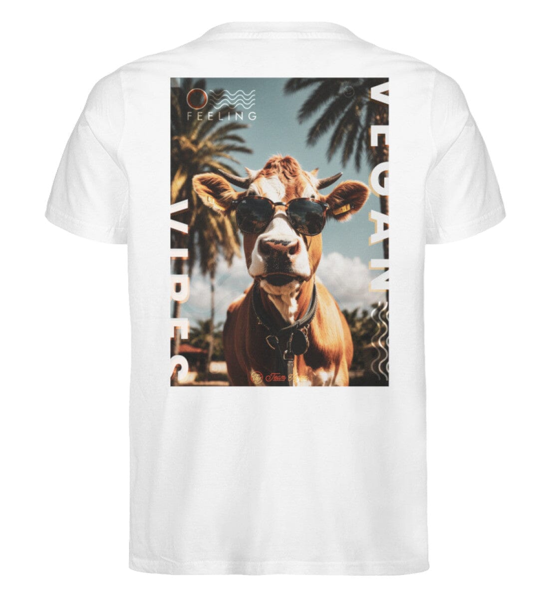 Vegan Vibe - Cow (beidseitig) - Herren Organic Shirt Rocker T-Shirt ST/ST Shirtee
