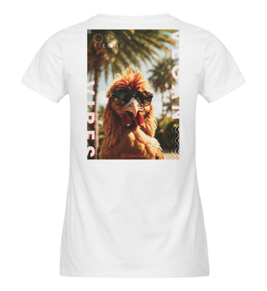 Vegan Vibes - Chicken (beidseitig) - Damen Organic Shirt Stella Jazzer T-Shirt ST/ST Shirtee