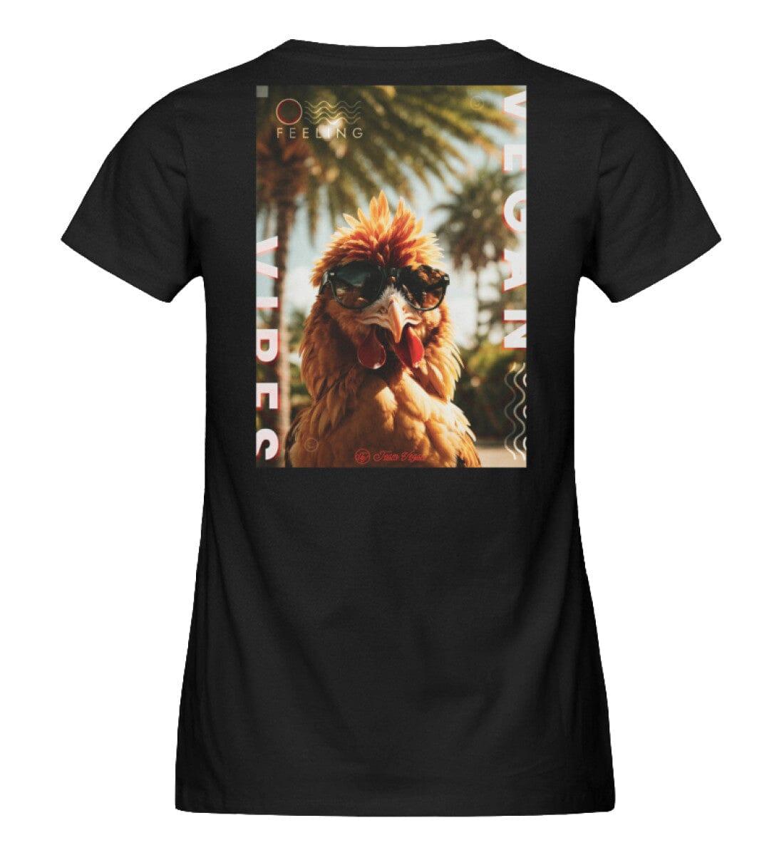 Vegan Vibes - Chicken (beidseitig) - Damen Organic Shirt Stella Jazzer T-Shirt ST/ST Shirtee