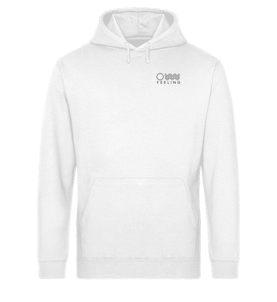 Vegan Vibes - Chicken (beidseitig) - Unisex Organic Hoodie Drummer Hoodie ST/ST Shirtee White XS