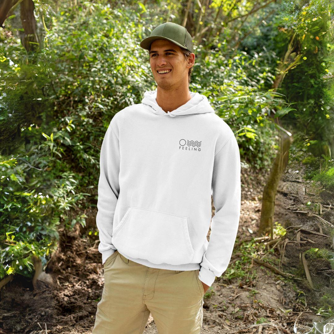Vegan Vibes - Cow (beidseitig) - Unisex Organic Hoodie Drummer Hoodie ST/ST Shirtee