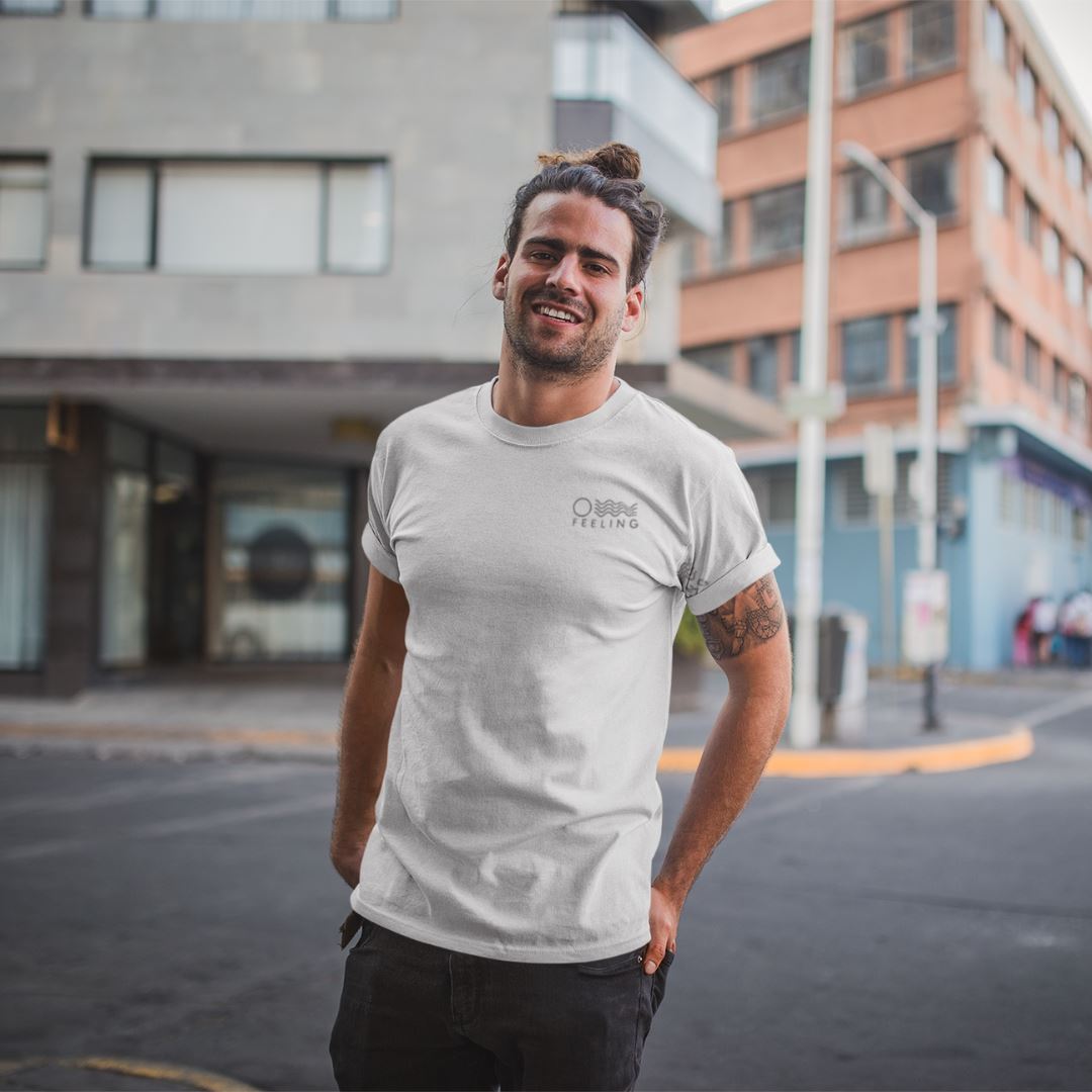 Vegan Vibes - Pig (beidseitig) - Herren Organic Shirt Rocker T-Shirt ST/ST Shirtee