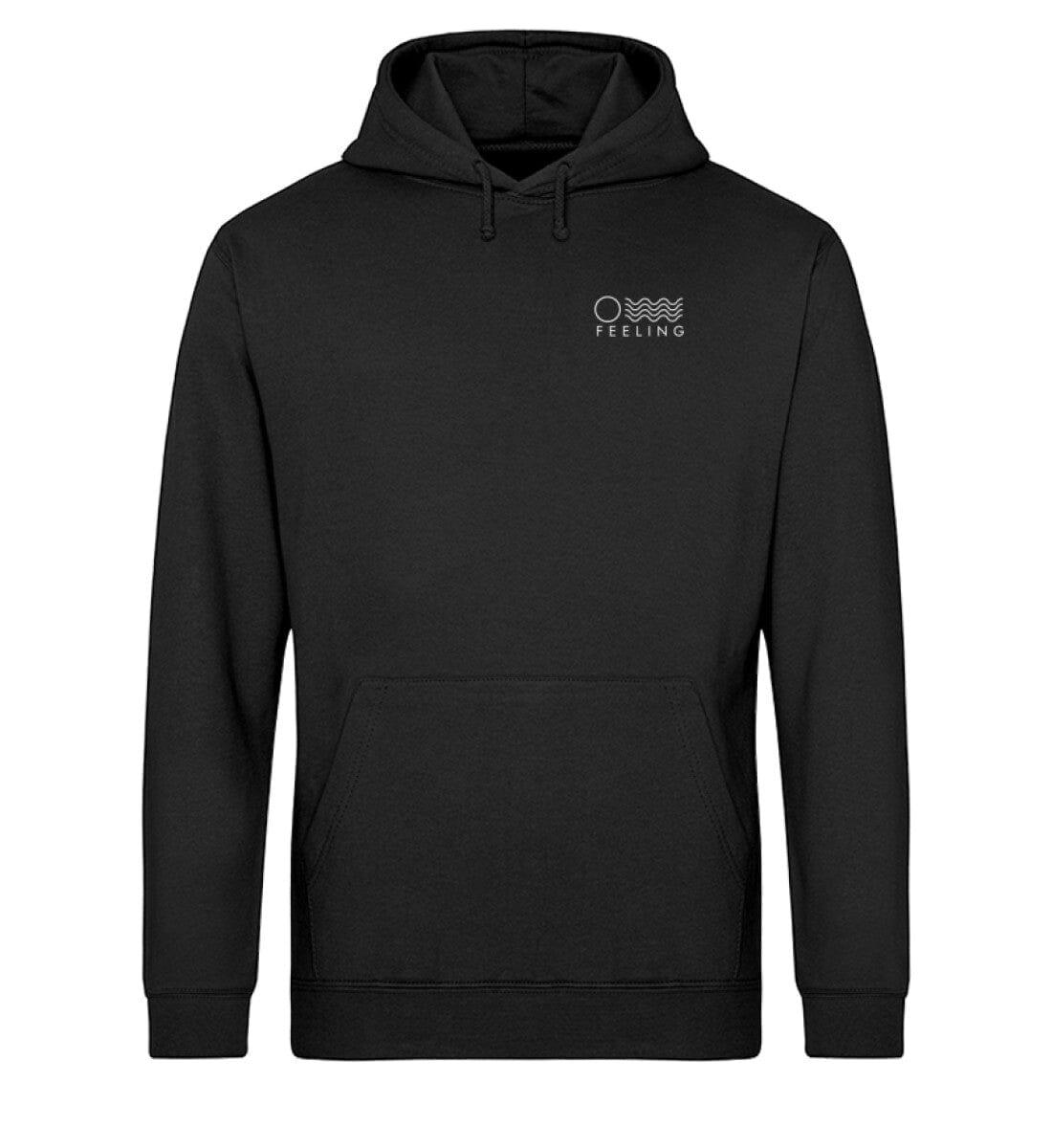 Vegan Vibes - Pig (beidseitig) - Unisex Organic Hoodie Drummer Hoodie ST/ST Shirtee Schwarz XS