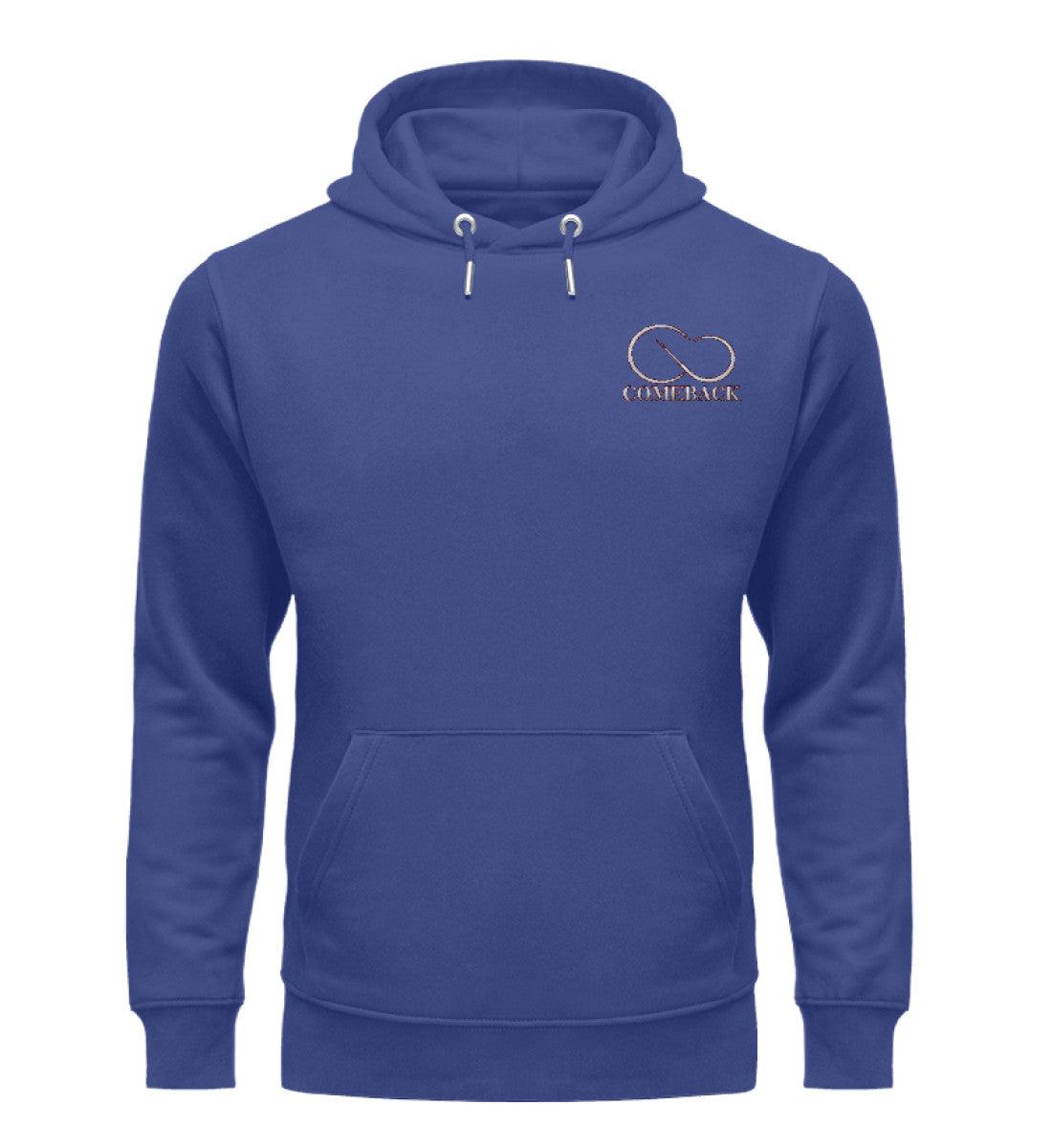 Comeback (weiß) - Unisex Premium Organic Hoodie mit Stick - Team Vegan © vegan t shirt