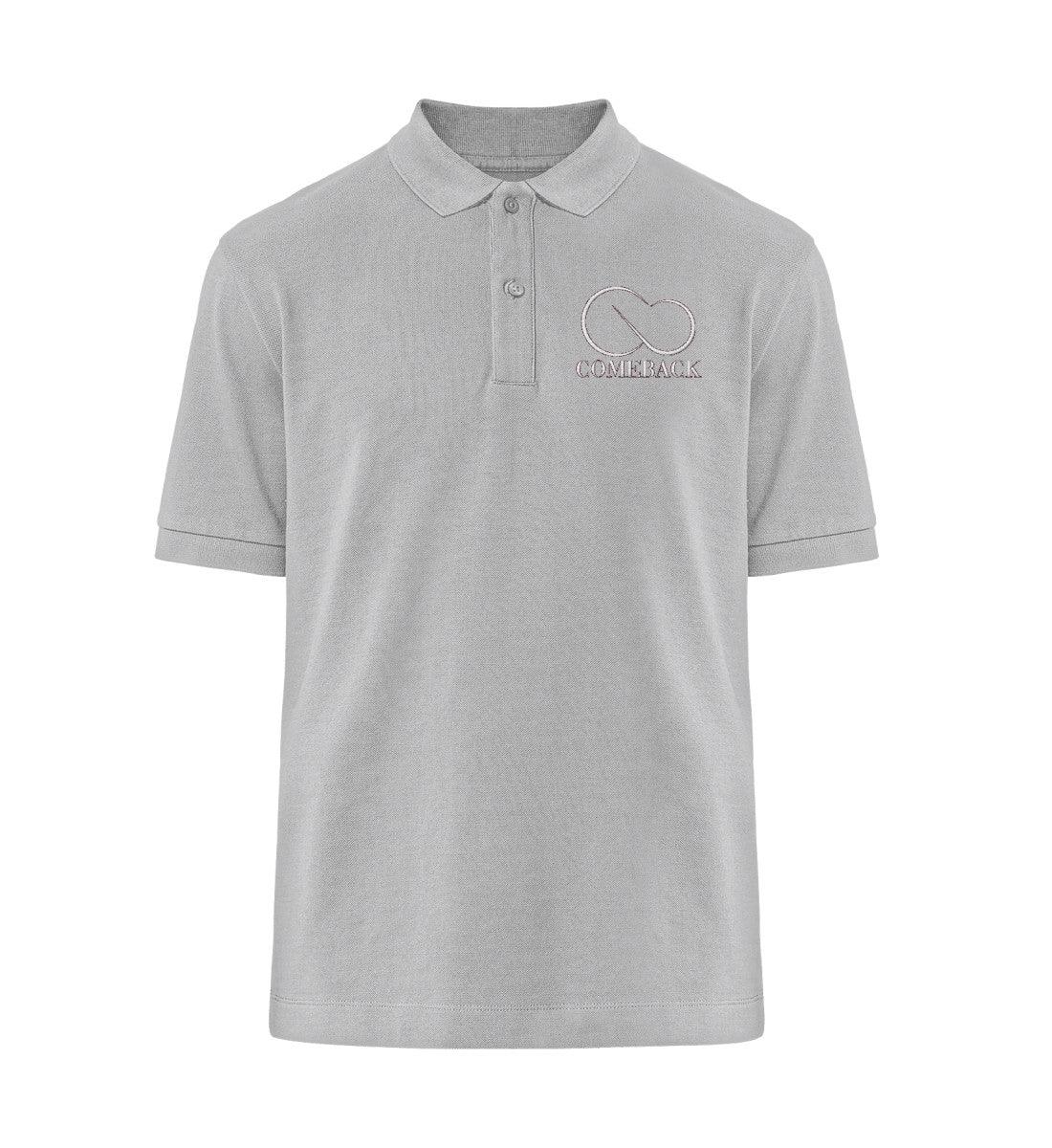 Comeback (weiß) - Prepster Polo-Shirt ST/ST mit Stick - Team Vegan © vegan t shirt