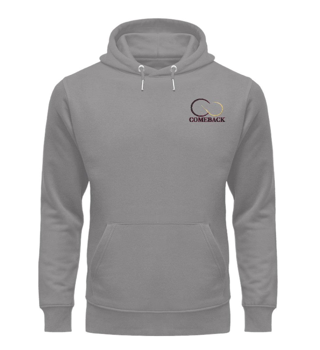 Comeback (schwarz) - Unisex Premium Organic Hoodie mit Stick - Team Vegan © vegan t shirt