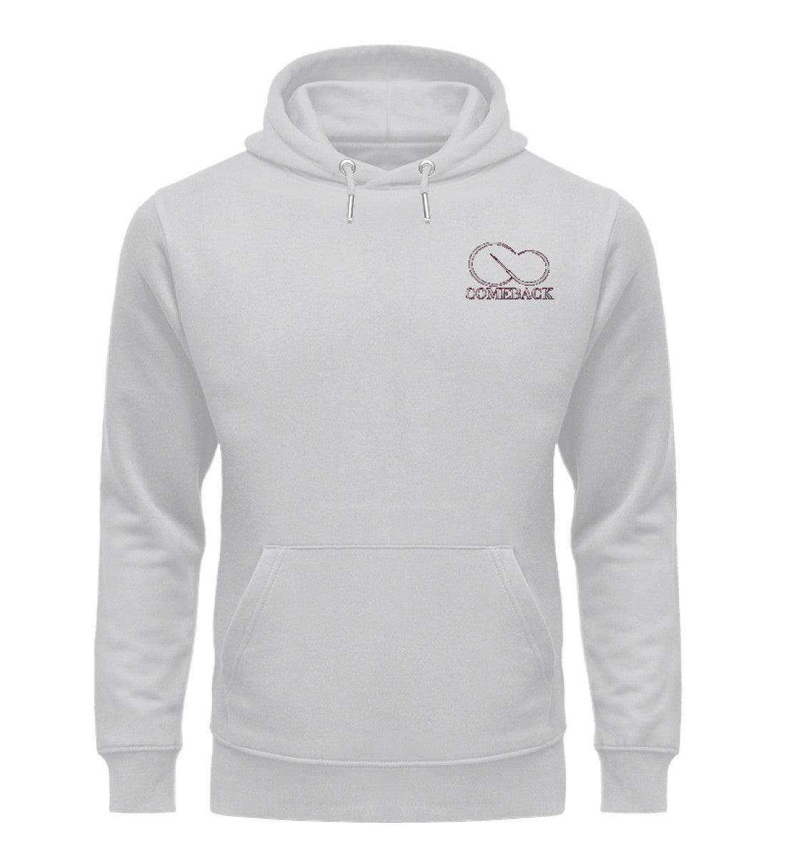 Comeback (weiß) - Unisex Premium Organic Hoodie mit Stick - Team Vegan © vegan t shirt