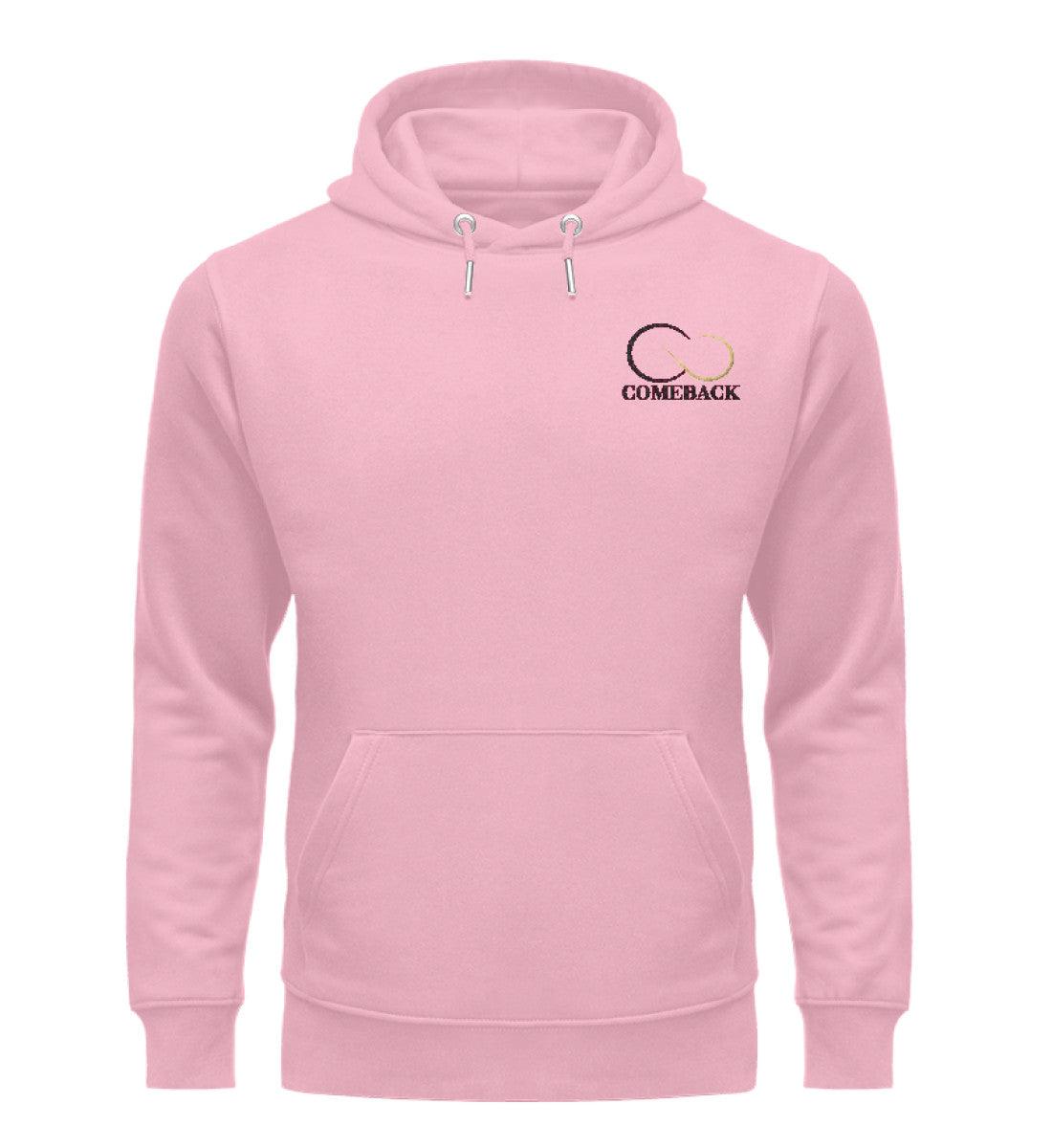 Comeback (schwarz) - Unisex Premium Organic Hoodie mit Stick - Team Vegan © vegan t shirt