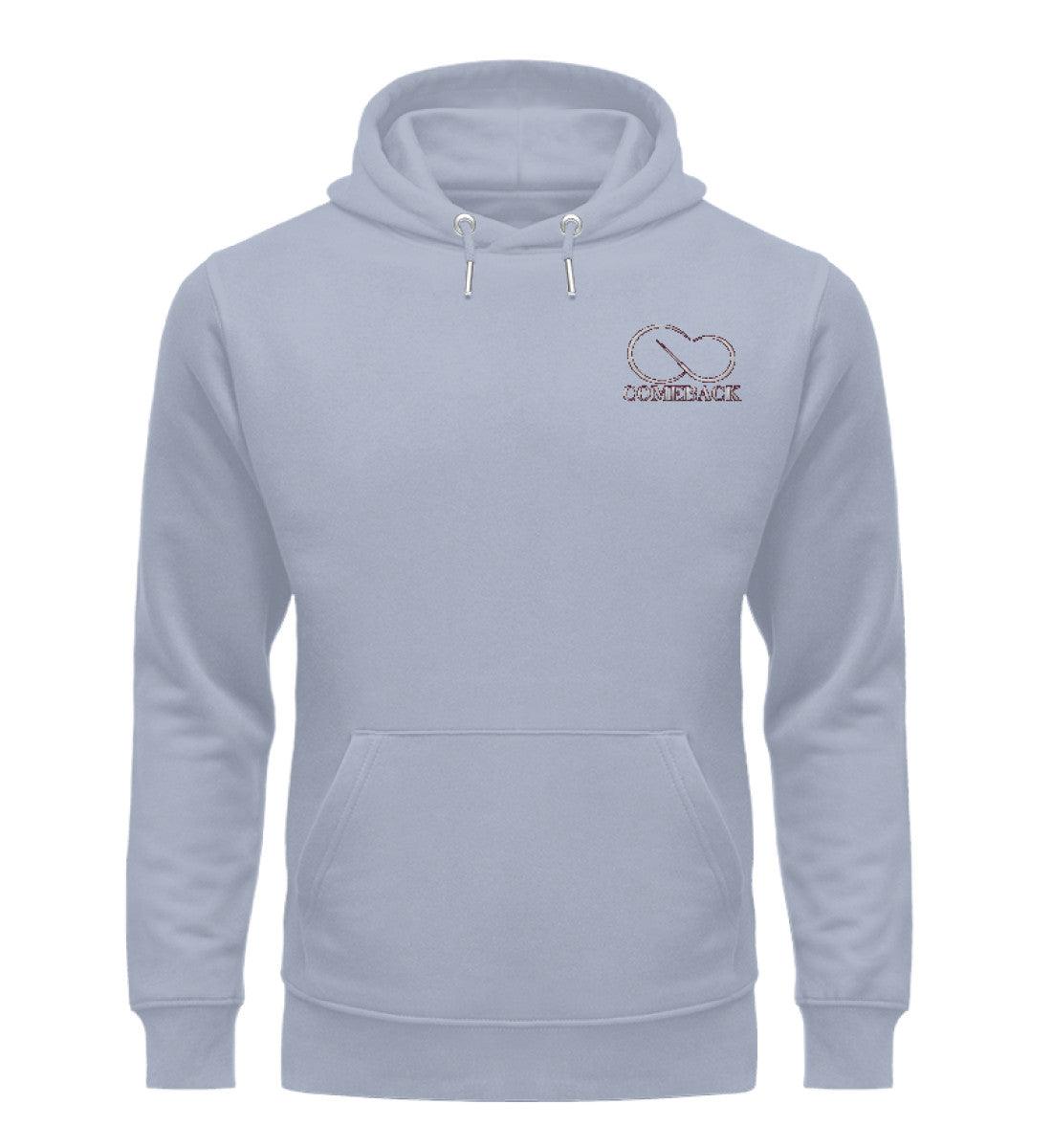 Comeback (weiß) - Unisex Premium Organic Hoodie mit Stick - Team Vegan © vegan t shirt