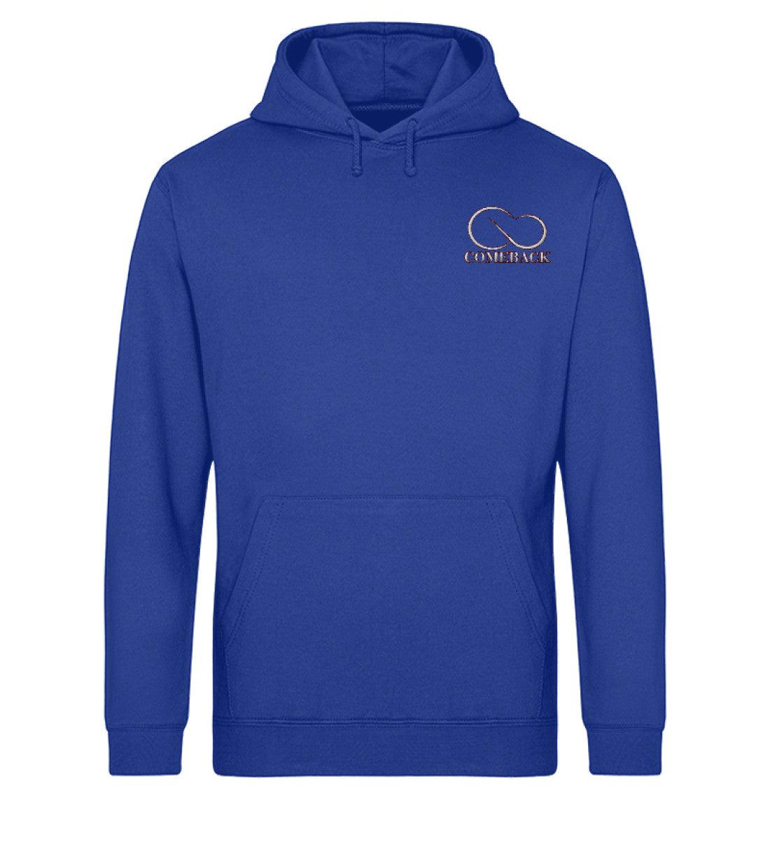 Comeback (weiß) - Unisex Organic Hoodie mit Stick - Team Vegan © vegan t shirt