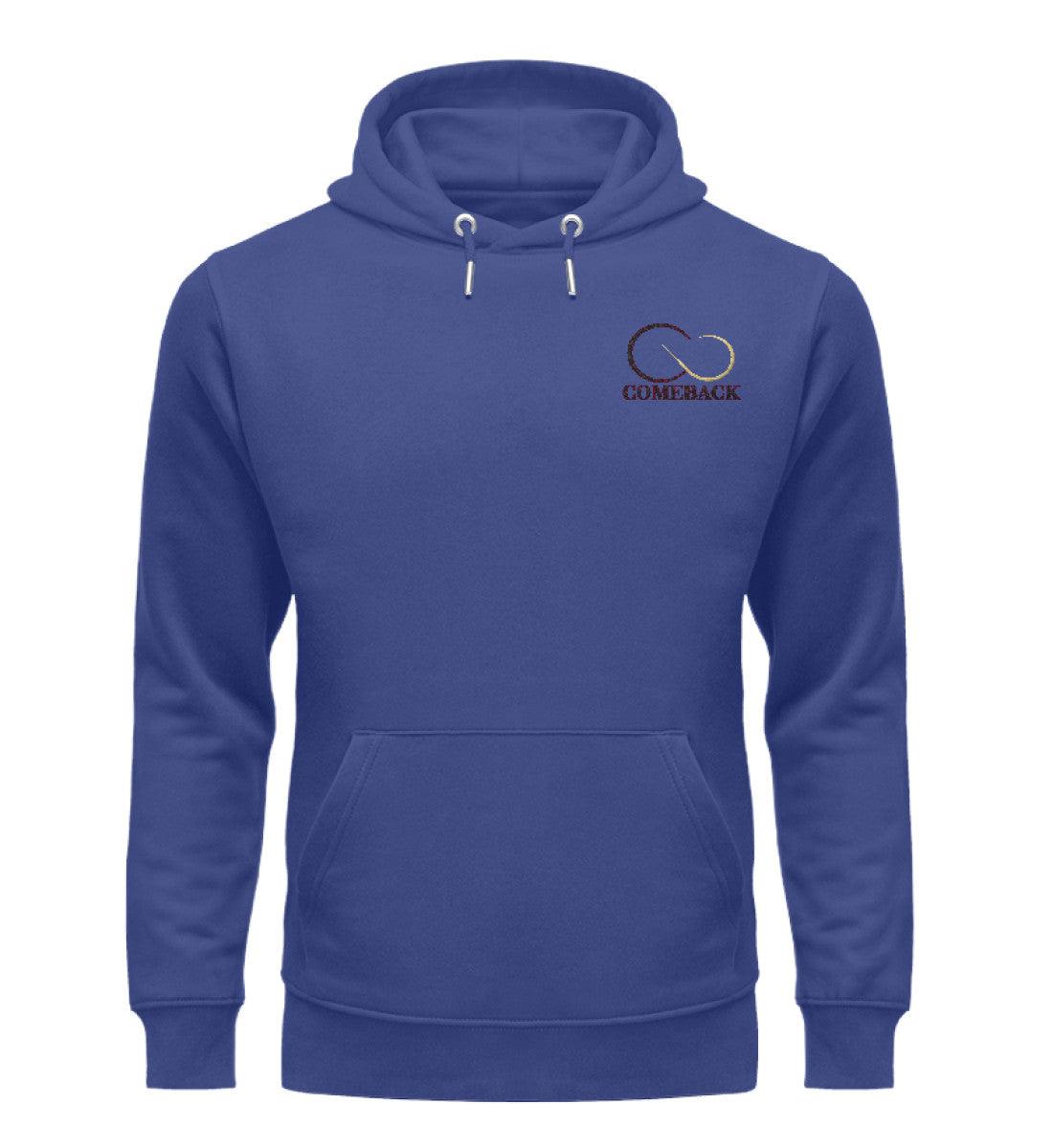 Comeback (schwarz) - Unisex Premium Organic Hoodie mit Stick - Team Vegan © vegan t shirt