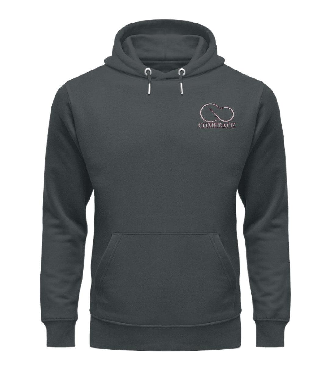 Comeback (weiß) - Unisex Premium Organic Hoodie mit Stick - Team Vegan © vegan t shirt