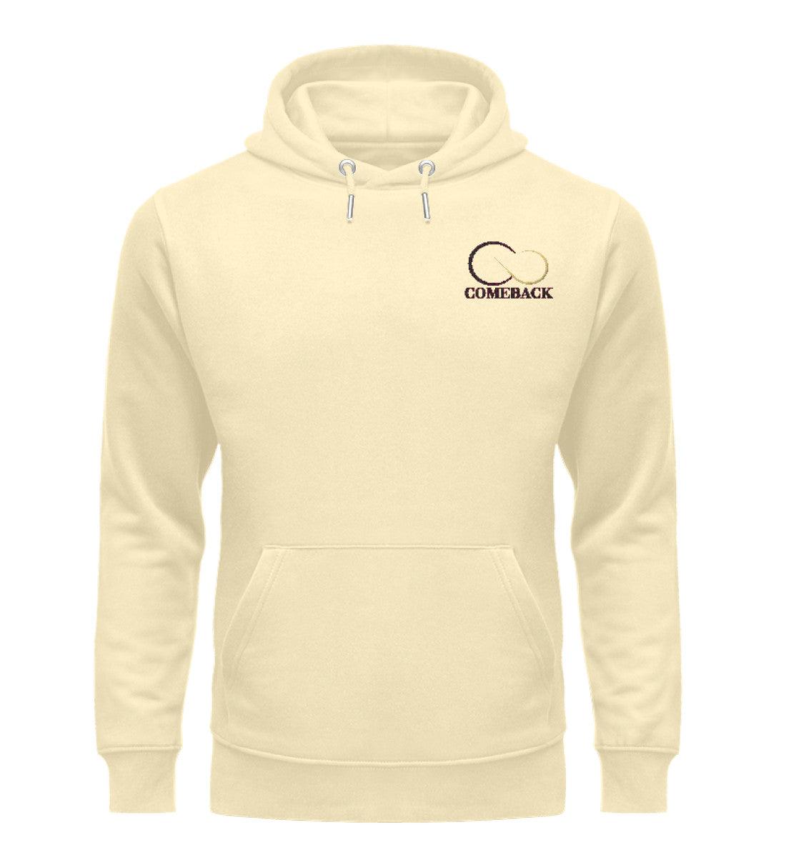 Comeback (schwarz) - Unisex Premium Organic Hoodie mit Stick - Team Vegan © vegan t shirt