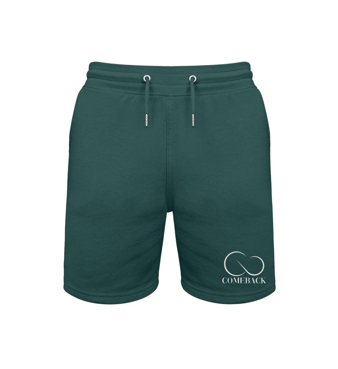Comeback (weiß) - Trainer Sweat Shorts ST/ST mit Stick - Team Vegan © vegan t shirt