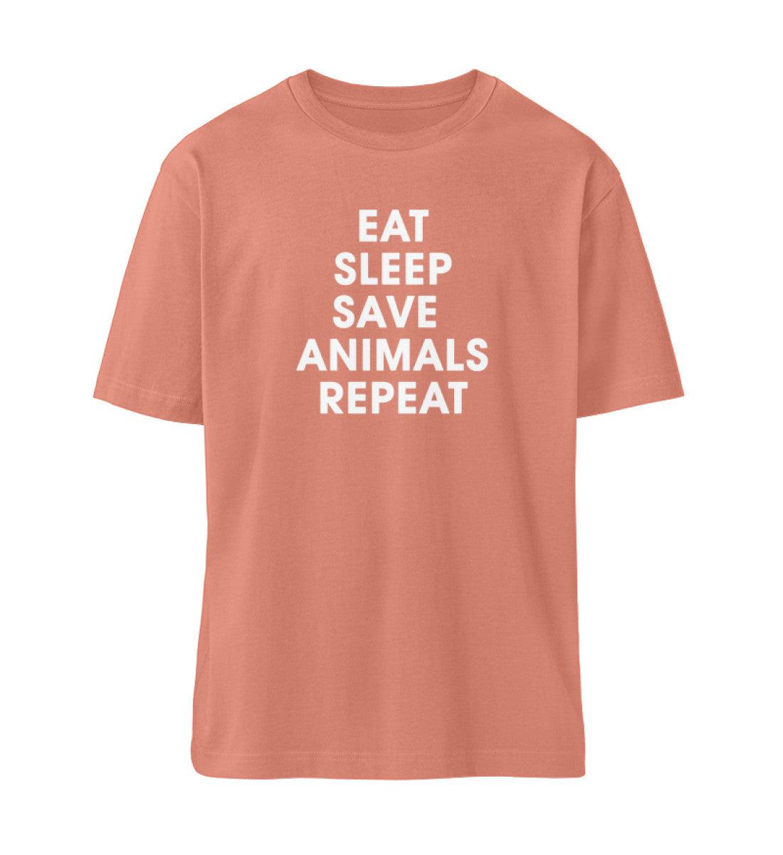 Eat Sleep Save Animals Repeat - Fuser Relaxed Shirt - Team Vegan © vegan t shirt