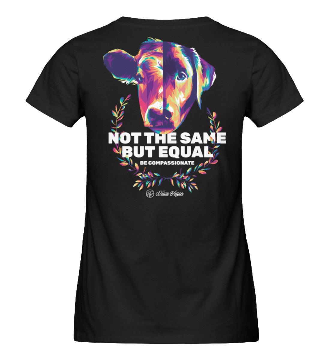 Not the same but equal #2 - Damen Organic Shirt - Team Vegan © vegan t shirt