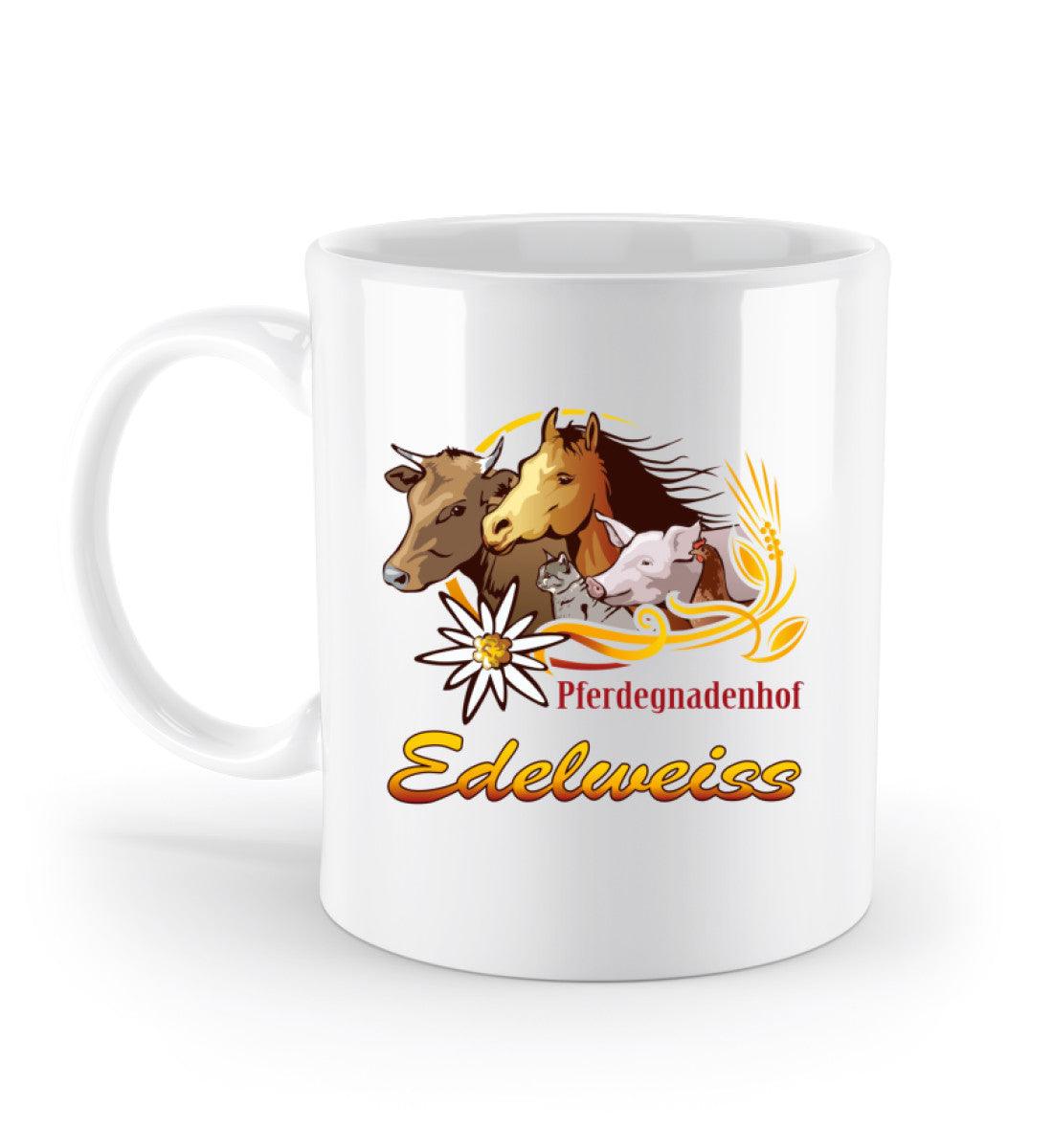 Pferdegnadenhof Edelweiss - Tasse - Team Vegan © vegan t shirt