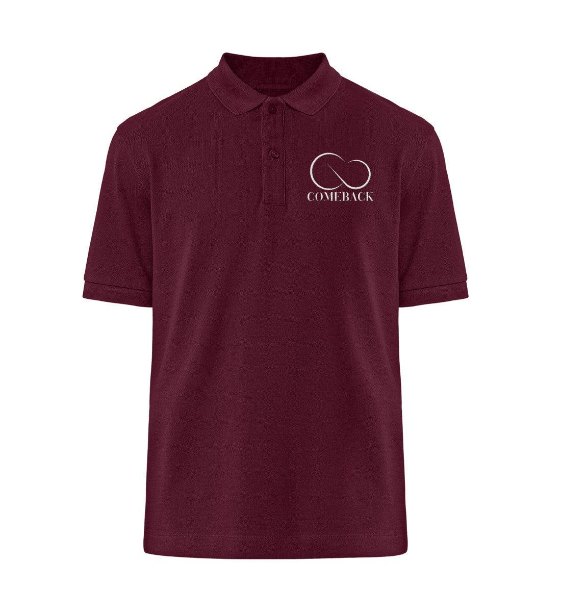 Comeback (weiß) - Prepster Polo-Shirt ST/ST mit Stick - Team Vegan © vegan t shirt