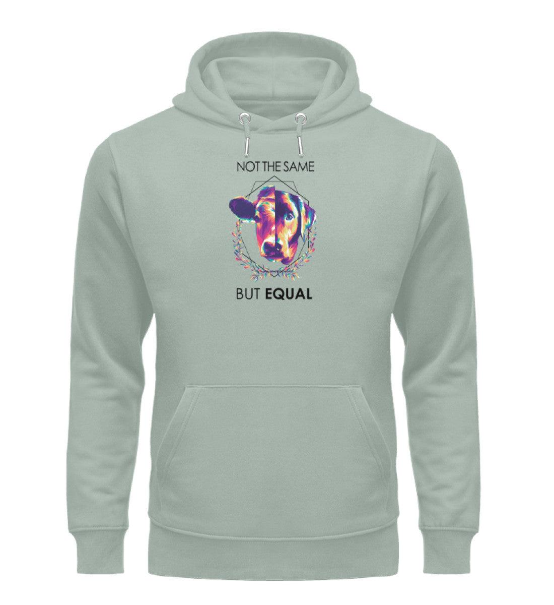 Not the same but equal - Premium - Unisex Organic Hoodie - Team Vegan © vegan t shirt
