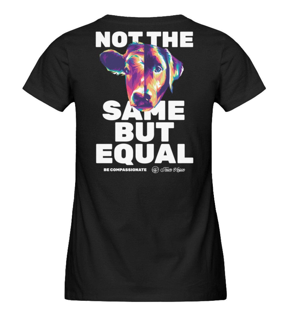 Not the same but equal #1 - Damen Organic Shirt - Team Vegan © vegan t shirt
