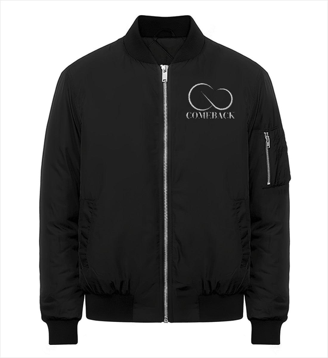 Comeback (weiß) - Organic Bomberjacke ST/ST mit Stick - Team Vegan © vegan t shirt