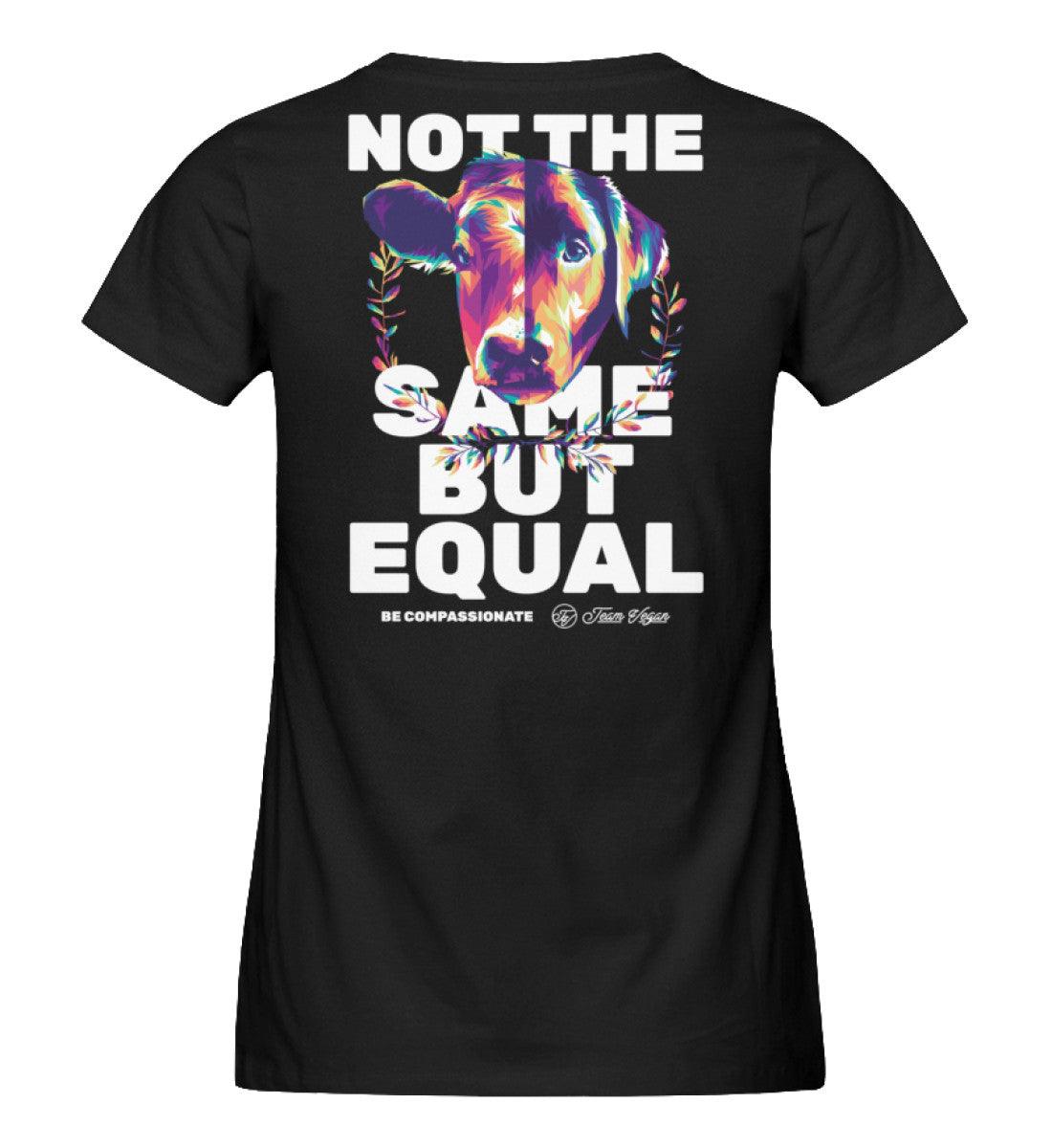Not the same but equal #3 - Damen Organic Shirt - Team Vegan © vegan t shirt