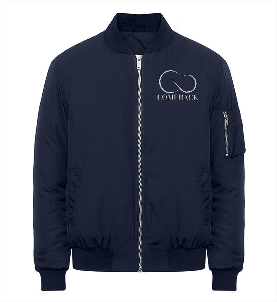 Comeback (weiß) - Organic Bomberjacke ST/ST mit Stick - Team Vegan © vegan t shirt
