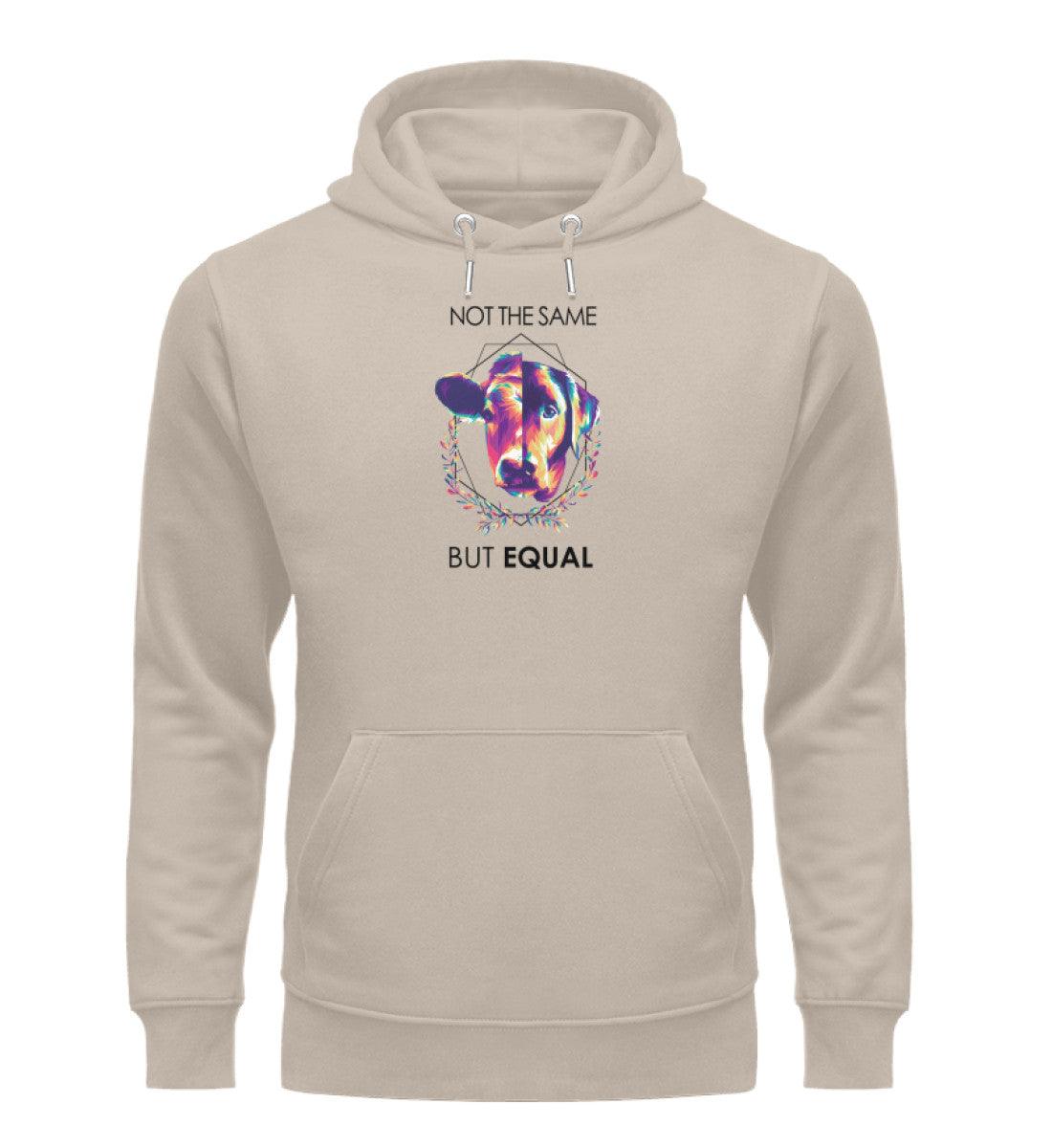 Not the same but equal - Premium - Unisex Organic Hoodie - Team Vegan © vegan t shirt
