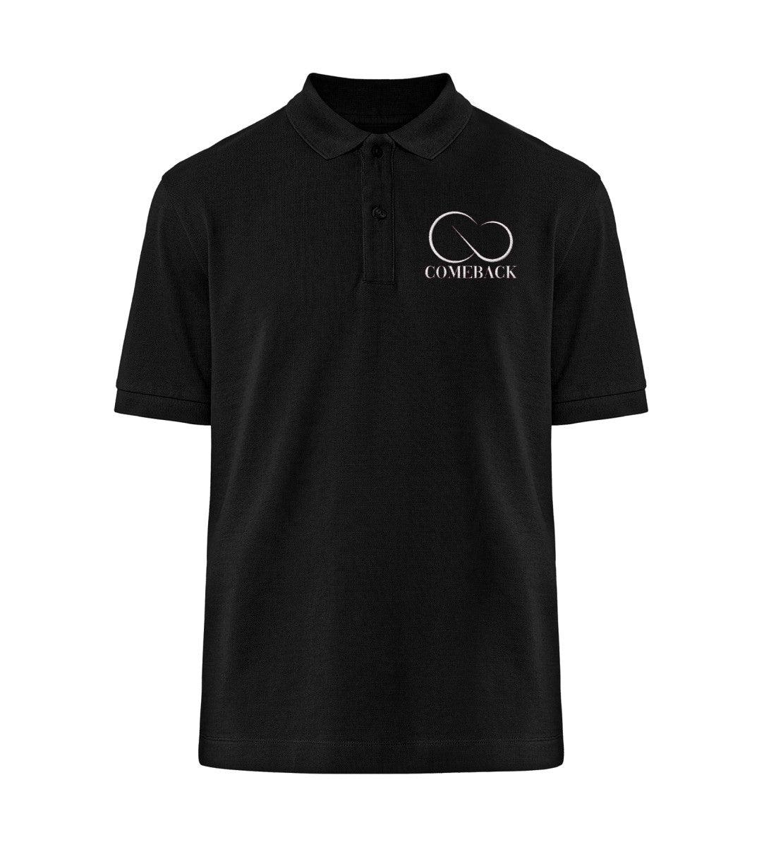 Comeback (weiß) - Prepster Polo-Shirt ST/ST mit Stick - Team Vegan © vegan t shirt