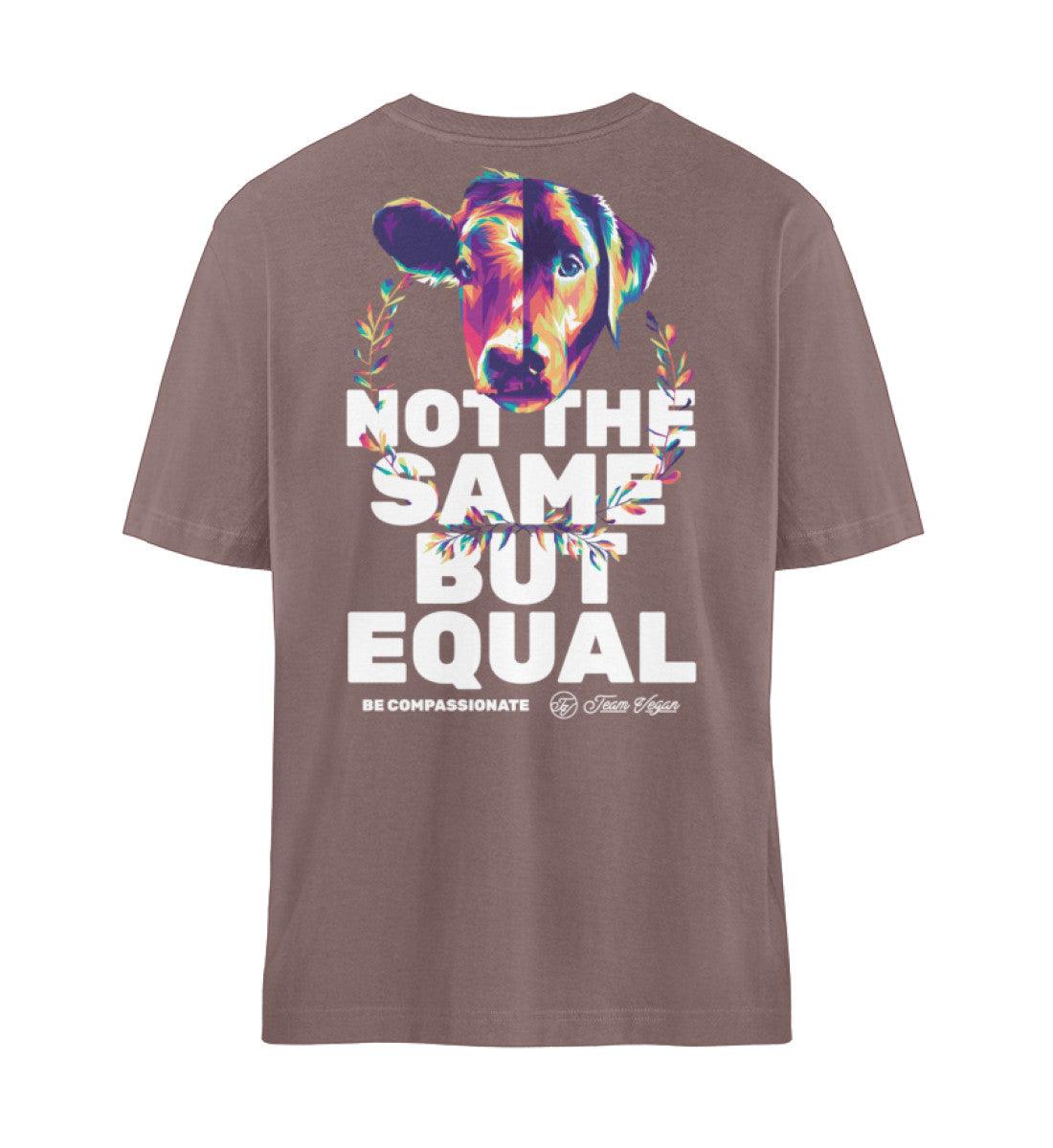 Not the same but equal #4 - Relaxed Organic Shirt - Team Vegan © vegan t shirt
