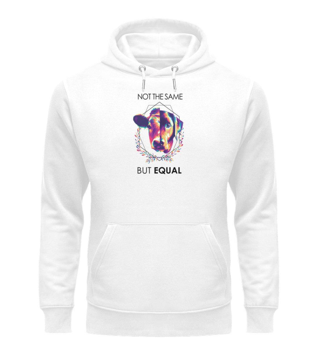 Not the same but equal - Premium - Unisex Organic Hoodie - Team Vegan © vegan t shirt