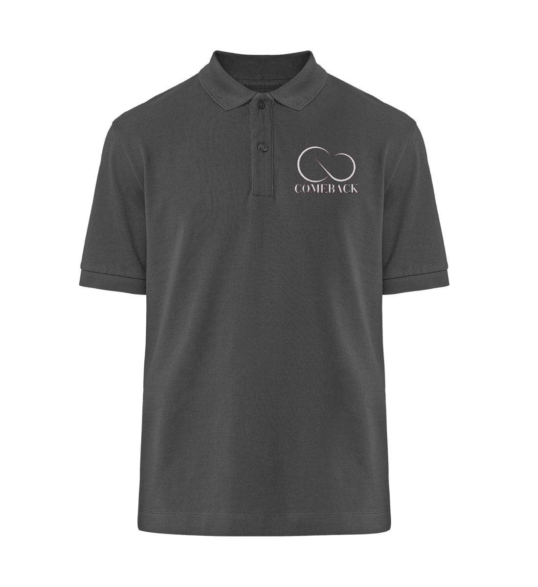 Comeback (weiß) - Prepster Polo-Shirt ST/ST mit Stick - Team Vegan © vegan t shirt